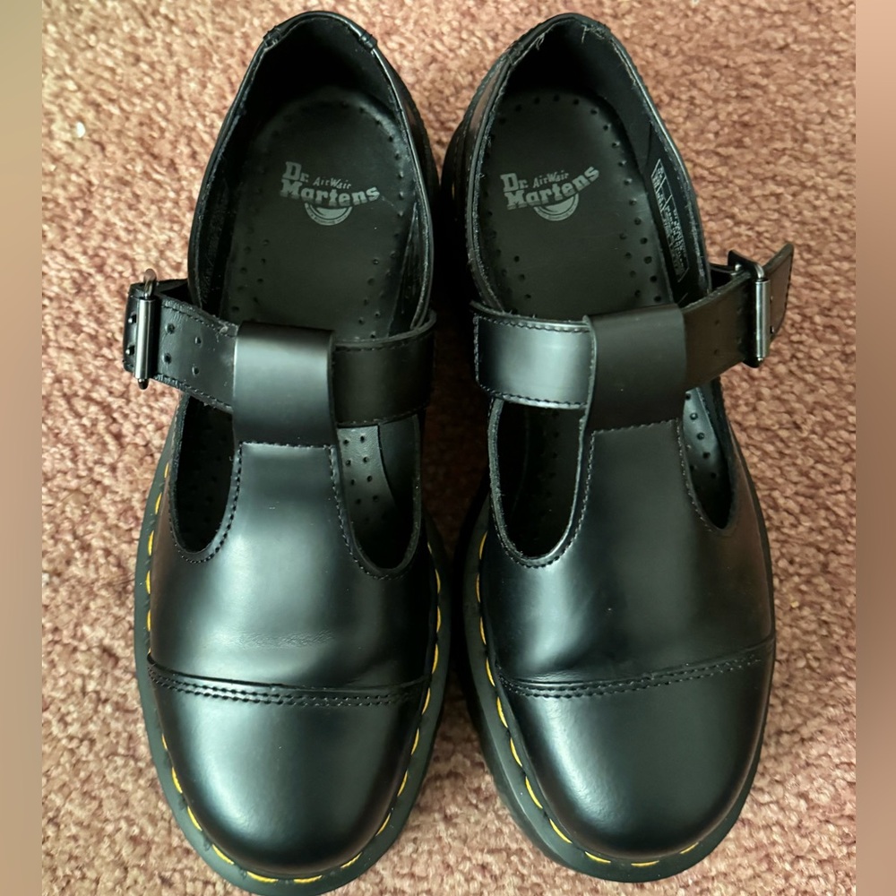 Dr Martens BETHAN platform mary jane’s polished smooth